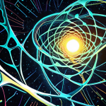 A visually stunning, futuristic representation of human biological destiny being rewritten. Central to the image, intertwined glowing DNA strands and intricate genetic code patterns radiate outward, symbolizing precision gene editing and epigenetic reprogramming. Microscopic 'scalpels' of light subtly work on cellular structures, while a translucent, healthy human silhouette glows with vibrant energy, embodying extended healthspan. The background features abstract, swirling data streams and cellular networks, evoking a sense of advanced scientific optimization and breakthrough. The overall mood is hopeful, serene, and awe-inspiring, suggesting a new era of human potential. High detail, sophisticated, clean sci-fi aesthetic.